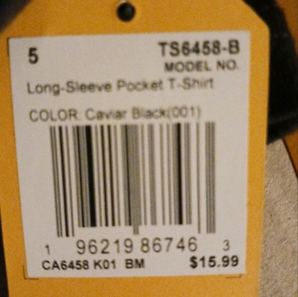 Carhartt Kids 5 Long Sleeve Pocket T-shirt - Picture 2 of 2